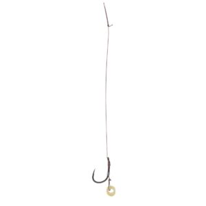 Przypon MIKADO MF z gumką - hak z zadziorem nr 12 DB / plecionka: 0.12mm/10cm - op.8szt. - obrazek 1