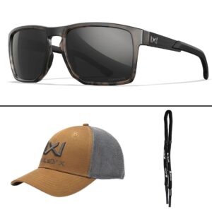 Okulary Wiley X - Apex Captivate Polarized Black Mirror Lenses with Matte Tortoise Brown Frame - obrazek 4