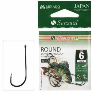 Haczyki Mikado SENSUAL - ROUND Z ZADZIORAMI Nr 8 BN - torebka 10szt. - obrazek 1