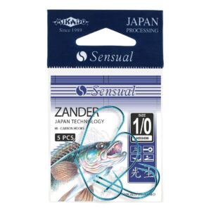 Haczyki Mikado  SENSUAL - ZANDER Nr 1/0 - torebka 5szt. - obrazek 1