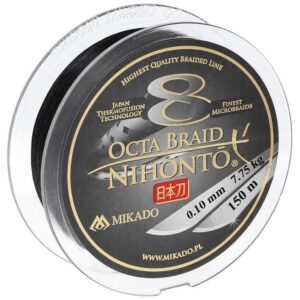 Plecionka Mikado NIHONTO OCTA BRAID 023 BLACK 150M - obrazek 5
