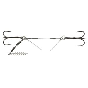 Dozbrojka Mikado STALOWA JAWS Z PINAMI 4+6 cm x 24 kg kotw.: 1/0 - op.1szt. Do przynęt 18-22cm - obrazek 1