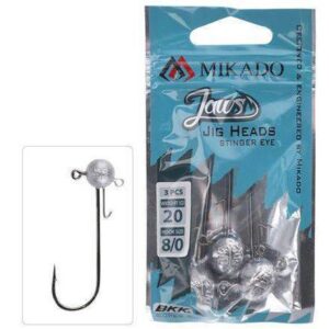 Główka MIKADO Jaws Stinger Eye Jig - 10 gr - hak: 8/0 - op. 3szt. - obrazek 2