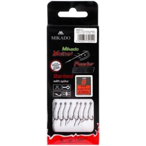 Haczyk do metody 10cm z igłą - haczyk z zadziorem: 4 / żyłka: 0.28 mm - op.8szt - obrazek 2
