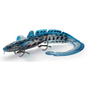 Guma SAVAGE GEAR 3D Line Thru Burbot 36cm 216g - Blue Silver UV - obrazek 1