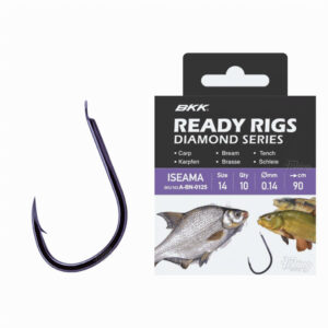 Haczyki z przyponem BKK Iseama GD 12#, Ø 0.14mm, 70cm - obrazek 1
