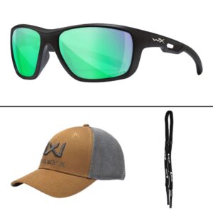 Okulary polaryzacyjne Wiley X - ASPECT CAPTIVATE Green Mirror Matte Black Frame - obrazek 5