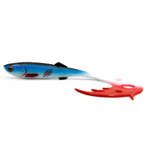 Guma MIKADO Sicario Pike Tail 10.5cm Bleedeng Blue - obrazek 1