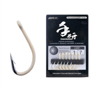 Haczyki Karpiowe BKK Carp Hook Sand Yellow rozmiar 10, op. 8szt - obrazek 1
