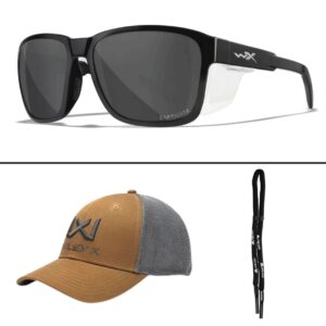 Okulary polaryzacyjne WILEY X TREK Grey Gloss Black Frame - obrazek 5