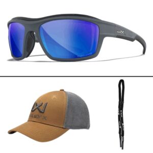Okulary polaryzacyjne Wiley X OZONE Captivate™ Polarized Blue Mirror Matte Grey Frame - obrazek 5