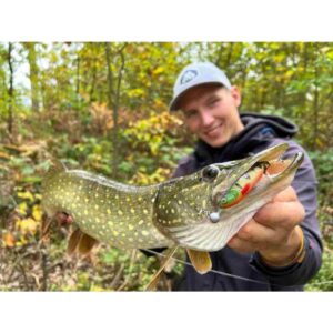 Guma MIKADO Sicario Pike Tail 18cm Red Tiger - obrazek 2