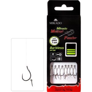 HACZYK DO METODY 10 cm Z IGŁĄ - haczyk bezzadziorowy: 6 / żyłka: 0.25 mm - op.8szt - obrazek 2