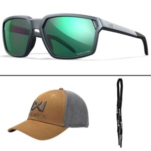 Okulary Wiley X - Sierra Captivate Polarized Green Mirror Amber Matte Graphite Frame - obrazek 4