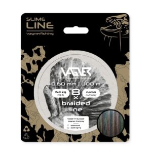 Plecionka sumowa VAGNER Braided Slime Line / 0.60mm / 63kg / 300m / Multikolor - obrazek 1