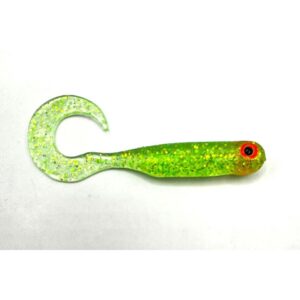 Przynęta Great Fish GF1 Twister - 4.9cm - 0.9g -Glitter Light Green - Rybny- 10szt. - obrazek 2