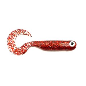 Przynęta Great Fish GF1 Twister - 4.9cm - 0.9g - Glitter Red - Rybny - 10szt. - obrazek 2