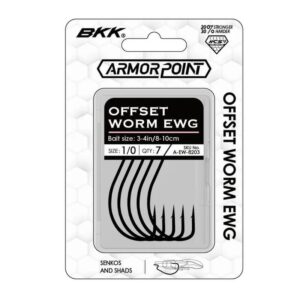Haczyki offsetowe BKK Armorpoint Offset Worm EWG - #1/0 - 7szt. - obrazek 1