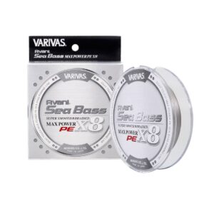 Plecionka Varivas Sea Bass Max Power X8 Premium 1.5 PE, 28,6lbs, 150m - srebrny - obrazek 2