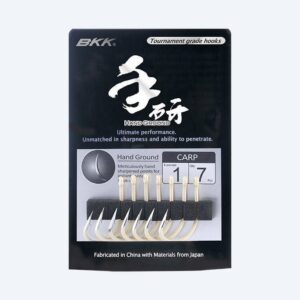 Haczyki Karpiowe BKK Carp Hook Sand Yellow rozmiar 1, op. 7szt - obrazek 2