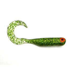 Przynęta Great Fish GF1 Twister - 4.9cm - 0.9g - Glitter Green - Bezzapachowy - 10szt. - obrazek 1