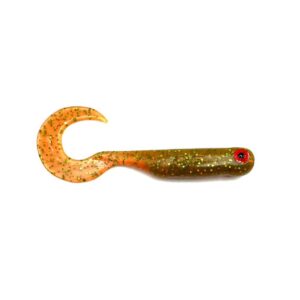 Przynęta Great Fish GF1 Twister - 4.9cm - 0.9g - Motor Oil Green - Bezzapachowy - 10szt. - obrazek 1