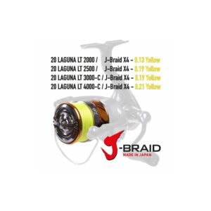 Kołowrotek DAIWA 20 LAGUNA LT 3000-C z nawiniętą plecionką  J-Braid X4 0.19mm - obrazek 3