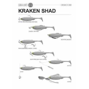 Przynęta LIBRA LURES Kraken Shad 2" (5cm) 033 - Motor Oil Brown,  op.10szt - obrazek 3