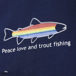 T-shirt Geoff Anderson Organic Tee Navi Peace Trout rozm. L - obrazek 3