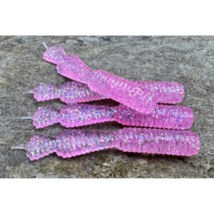 Przynęta Great Fish GF2 Leech - 6cm - 1.8g - Glitter Pink - Rybny - 10szt. - obrazek 3
