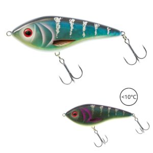 Wobler WESTIN Thermochromic Swim Jerk 10cm 34g - tonący - Blue/Black - obrazek 1