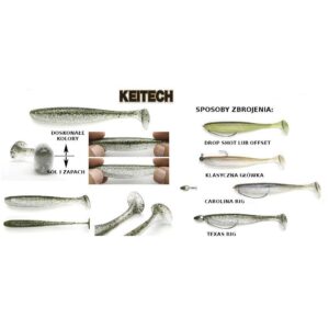 Keitech Easy Shiner 4.5"/11, 43cm LT#09 Flashing Carrot - 6szt. - obrazek 3