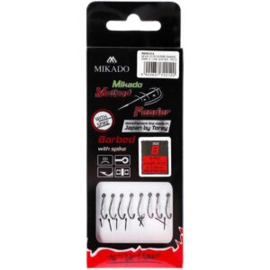 Haczyk do metody 10cm z igłą - haczyk z zadziorem: 4 / żyłka: 0.28 mm - op.8szt - obrazek 3