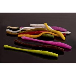 Przynęta LIBRA LURES Dying Worm 8cm -038 - brown- 12szt (zapach serowy) - obrazek 3
