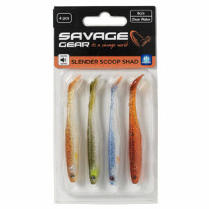 Zestaw gum SAVAGE GEAR Slender Scoop Shad 11cm 7g Clear Water Mix - 4szt - obrazek 3