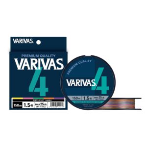 Plecionka Varivas4 PE #0.8 - 150m - 15lb - Multicolor - obrazek 3