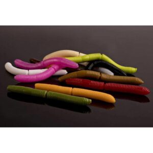 Przynęta LIBRA LURES Fatty D'Worm Tournament 5.5cm - 040 - black - 12szt (bez zapachu) - obrazek 3