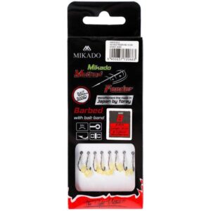 HACZYK DO METODY 10 cm Z GUMKĄ - haczyk z zadziorem: 8 / żyłka: 0.25 mm - op.8szt - obrazek 3