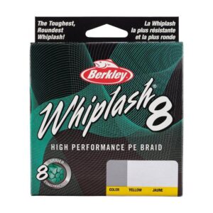 Plecionka BERKLEY Whiplash8 YELLOW 150m - 0.20mm - 27.7kg - obrazek 3