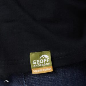 T-shirt Geoff Anderson Organic Tee Black Orange Chest rozm. M - obrazek 3
