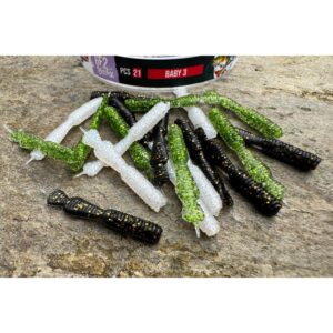 Przynęta Great Fish GF2 Baby Leech - 3.3cm - 0.36g - MIX3 - Bezzapachowy - 21szt. - obrazek 3