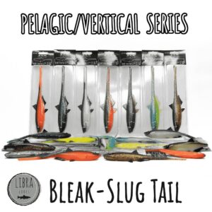 Przynęta LIBRA LURES BLEAK - SLUG  TAIL 8, 2" (20.8cm) - 30g - 0002  GHOST - obrazek 3