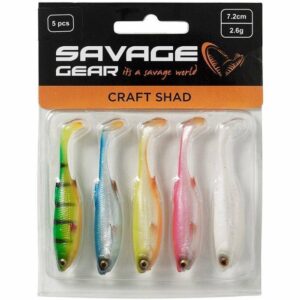 Zestaw gum SAVAGE GEAD Craft Shad 10cm - Dark Water Mix - 5szt - obrazek 3