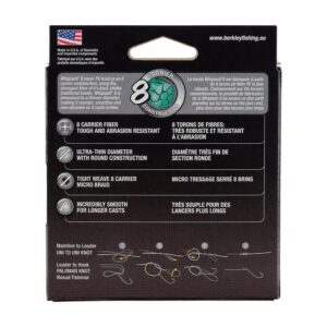 Plecionka BERKLEY Whiplash8 YELLOW 150m - 0.14mm - 19.2kg - obrazek 4