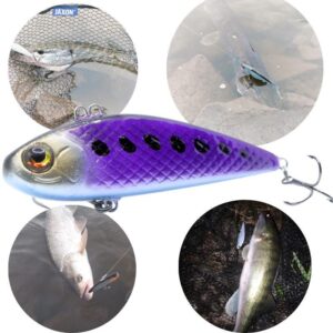 Wobler Engima Baits Cykada 9cm - Fiolet- tonący - obrazek 3