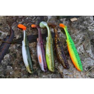 Guma SAVAGE GEAR Craft Bleak 10cm 6.8g Olive Hot Orange 1szt - obrazek 4