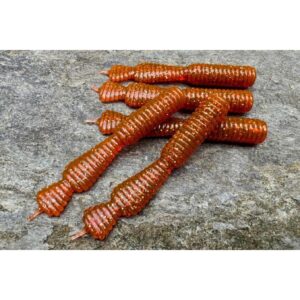Przynęta Great Fish GF2 Leech - 6cm - 1.8g - Motor Oil Red - Bezzapachowy - 10szt. - obrazek 4