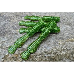 Przynęta Great Fish GF2 Leech - 6cm - 1.8g - Glitter Green - Bezzapachowy - 10szt. - obrazek 4