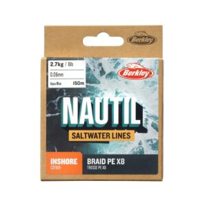 Plecionka BERKLEY Nautil Inshore Braid 0.14mm / 6.8kg / Aqua Blue - obrazek 4