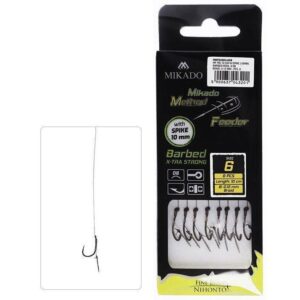Przypon do methody z igłą MIKADO - haczyk 4 / plecionka: 0.16 mm - op.8szt - obrazek 2